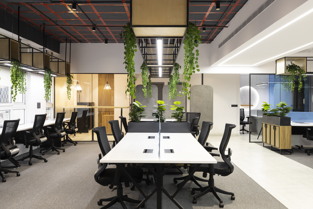 Biophilic office Workstation design